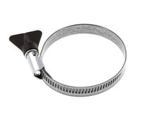 50 - 70 mm Hose Clamp with a Galvanised Steel 12 mm band With Butterfly Handle - Norma [5 Pieces]