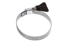50 - 70 mm Hose Clamp with a Galvanised Steel 12 mm band With Butterfly Handle - Norma [5 Pieces]
