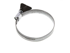 60 - 80 mm Hose Clamp with a Galvanised Steel 12 mm band With Butterfly Handle - Norma [5 Pieces]