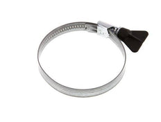 60 - 80 mm Hose Clamp with a Galvanised Steel 12 mm band With Butterfly Handle - Norma [5 Pieces]