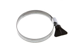 60 - 80 mm Hose Clamp with a Galvanised Steel 12 mm band With Butterfly Handle - Norma [5 Pieces]