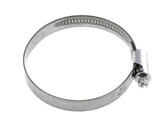 60 - 80 mm Hose Clamp with a Galvanised Steel 12 mm band - Norma [5 Pieces]