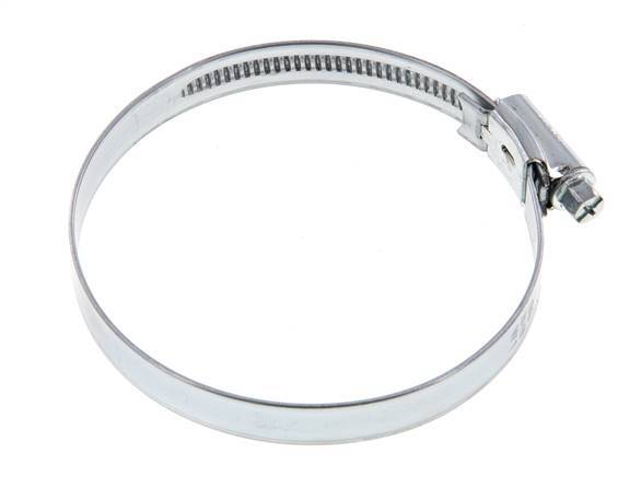 70 - 90 mm Hose Clamp with a Galvanised Steel 12 mm band - Ideal [5 Pieces]