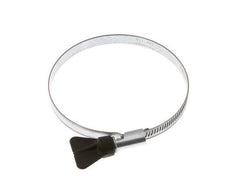 70 - 90 mm Hose Clamp with a Galvanised Steel 9 mm band With Butterfly Handle - Norma [5 Pieces]