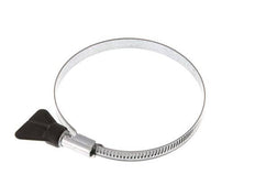 70 - 90 mm Hose Clamp with a Galvanised Steel 9 mm band With Butterfly Handle - Norma [5 Pieces]