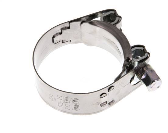 51 - 55 mm Hose Clamp with a Stainless Steel 430 20 mm band - Norma [2 Pieces]