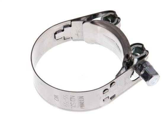 55 - 59 mm Hose Clamp with a Stainless Steel 430 20 mm band - Norma [2 Pieces]