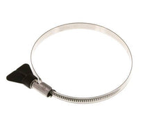 80 - 100 mm Hose Clamp with a Stainless Steel 304 9 mm band With Butterfly Handle - Norma [2 Pieces]