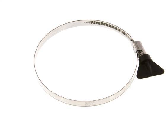 90 - 110 mm Hose Clamp with a Stainless Steel 304 9 mm band With Butterfly Handle - Norma [2 Pieces]