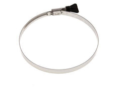 130 - 150 mm Hose Clamp with a Stainless Steel 304 12 mm band With Butterfly Handle - Norma