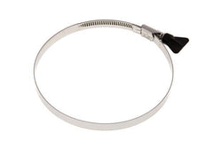 130 - 150 mm Hose Clamp with a Stainless Steel 304 12 mm band With Butterfly Handle - Norma