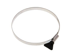 130 - 150 mm Hose Clamp with a Stainless Steel 304 12 mm band With Butterfly Handle - Norma