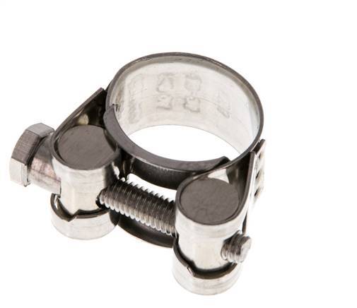 23 - 25 mm Schlauchschelle mit 18 mm Band aus Edelstahl 304 - Norma