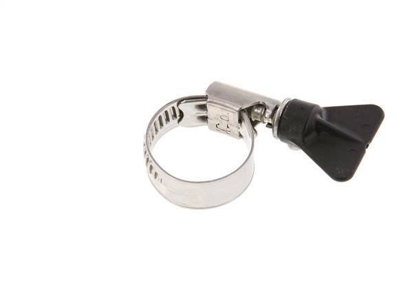 16 - 27 mm Hose Clamp with a Stainless Steel 304 12 mm band With Butterfly Handle - Norma [2 Pieces]