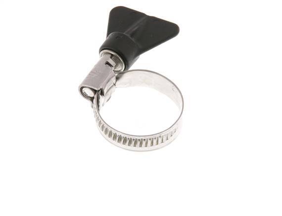 16 - 27 mm Hose Clamp with a Stainless Steel 304 9 mm band With Butterfly Handle - Norma [2 Pieces]