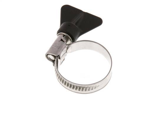 20 - 32 mm Hose Clamp with a Stainless Steel 304 9 mm band With Butterfly Handle - Norma [2 Pieces]