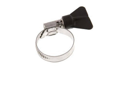 20 - 32 mm Hose Clamp with a Stainless Steel 304 9 mm band With Butterfly Handle - Norma [2 Pieces]
