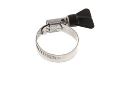 25 - 40 mm Hose Clamp with a Stainless Steel 304 12 mm band With Butterfly Handle - Norma [2 Pieces]