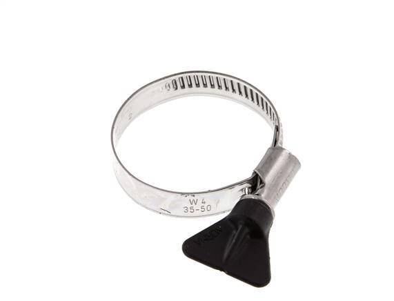 35 - 50 mm Hose Clamp with a Stainless Steel 304 12 mm band With Butterfly Handle - Norma [2 Pieces]