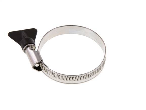 40 - 60 mm Hose Clamp with a Stainless Steel 304 12 mm band With Butterfly Handle - Norma [2 Pieces]