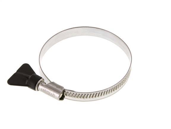 60 - 80 mm Hose Clamp with a Stainless Steel 304 12 mm band With Butterfly Handle - Norma [2 Pieces]