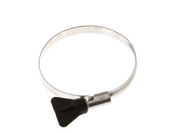60 - 80 mm Hose Clamp with a Stainless Steel 304 9 mm band With Butterfly Handle - Norma [2 Pieces]