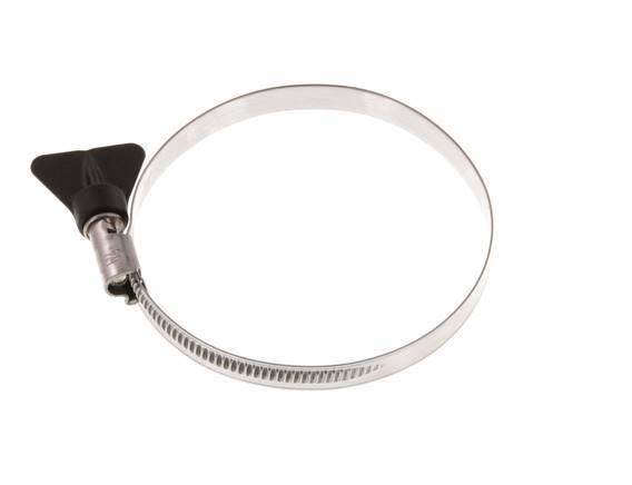 70 - 90 mm Hose Clamp with a Stainless Steel 304 9 mm band With Butterfly Handle - Norma [2 Pieces]