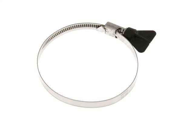 70 - 90 mm Hose Clamp with a Stainless Steel 304 9 mm band With Butterfly Handle - Norma [2 Pieces]