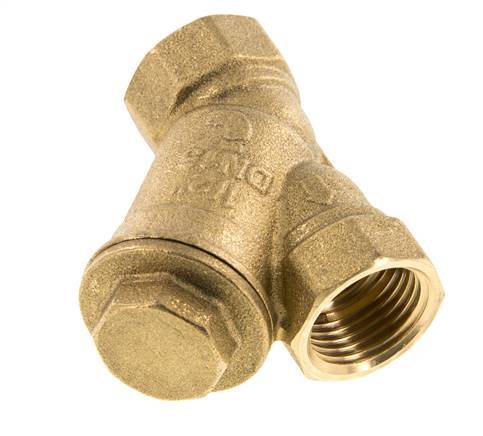 G1/2'' Y-Filter 0.5mm Messing NBR 20bar