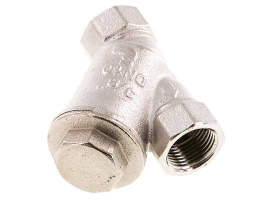 G 3/8'' Y-Sieb aus vernickeltem Messing 0,5 mm Maschenweite 20 bar NBR