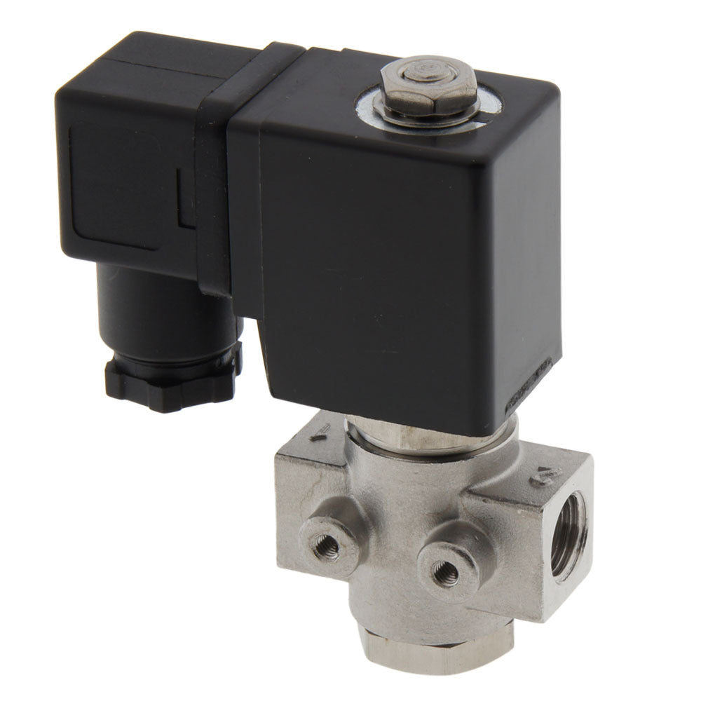 Magnetventil ST-DB 1/4'' NO Edelstahl EPDM 0-12bar 24V DC