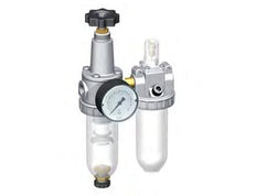 FRL 2-Part G3/8'' 600 l/min 0.5-10.0bar/7-145psi Semi-Auto Polycarbonate Standard 1