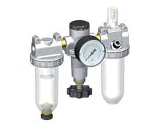 FRL 3-Teilig G1/4'' 600l/min 0.5-10.0bar/7-145psi Halbautomatisch Polycarbonat Standard 1