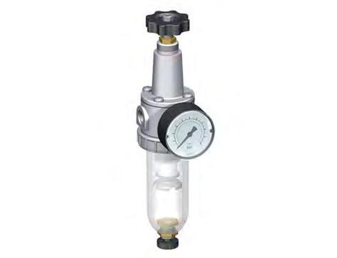 Filter-Regulator G3/8'' 900 l/min 0.2-6.0bar/3-87psi Semi-Auto Protective Cage Polycarbonate Standard 1