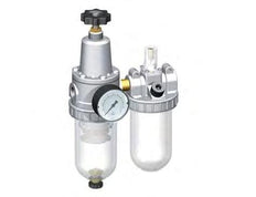 FRL 2-Part G3/8'' 800 l/min 0.5-10.0bar/7-145psi Semi-Auto Polycarbonate Standard 2