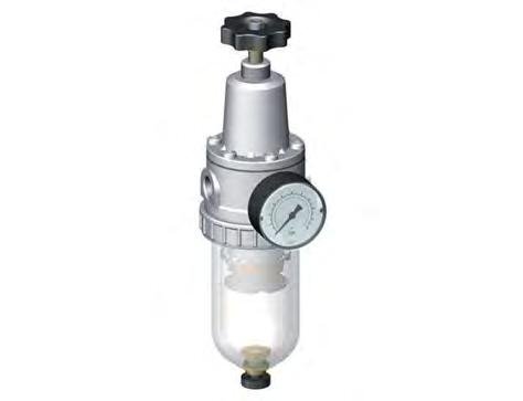 Filter-Regulator G3/8'' 1500 l/min 0.1-3.0bar/1-44psi Semi-Auto Protective Cage Polycarbonate Standard 2