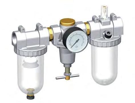 FRL 3-Part G3/4'' 3200 l/min 0.5-10.0bar/7-145psi Auto Metal Standard 3