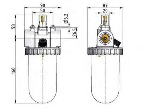 Schmierstoff G1'' Schutzkäfig Polycarbonat Standard 3