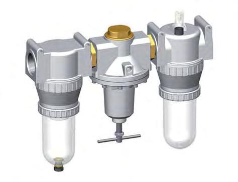 FRL 3-Part G1 1/2'' 4900 l/min 0.5-10.0bar/7-145psi Semi-Auto Metal Standard 5