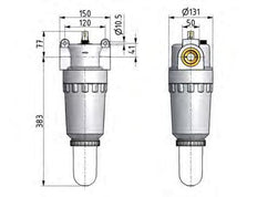 Lubricator G2'' Metal Standard 8