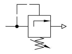 Pneumatisches Druckentlastungsventil G1/4 Luft 0.15-7bar (2-102psi)