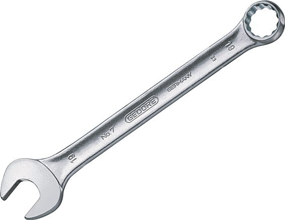 8mm Gedore Red Open End Wrench With 15 Degrees Angled Box End [2 Pieces]
