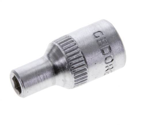 1/4" Gedore Steckschlüsseleinsatz für 4 mm Außensechskant-Schrauben