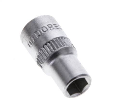 1/4" Gedore Steckschlüsseleinsatz für 6 mm Außensechskant-Schrauben