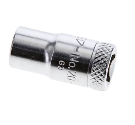 1/4" Gedore Steckschlüsseleinsatz für 7 mm Außensechskant-Schrauben