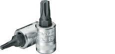 1/4" Gedore Roter Steckschlüsseleinsatz für TX10 Innen-Torx-Schrauben [2 Stück]