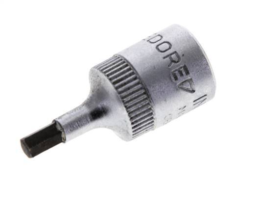 1/4" Gedore 28mm langer Steckschlüsseleinsatz für 3 mm Innensechskantschrauben