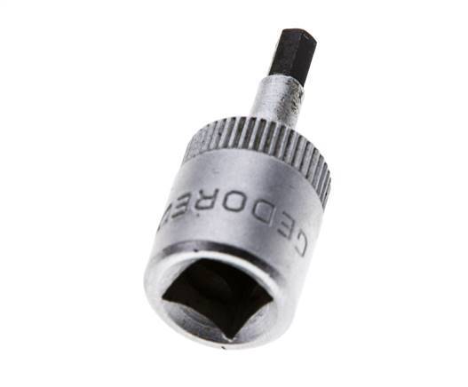 1/4" Gedore 28mm langer Steckschlüsseleinsatz für 3 mm Innensechskantschrauben