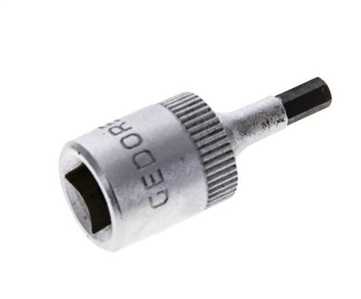 1/4" Gedore 28mm langer Steckschlüsseleinsatz für 3 mm Innensechskantschrauben