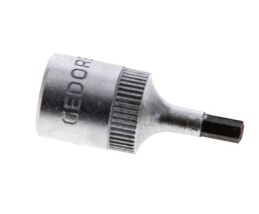 1/4" Gedore 28mm langer Steckschlüsseleinsatz für 3 mm Innensechskantschrauben